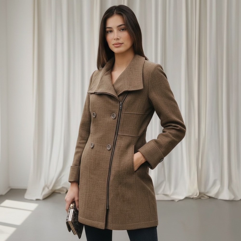 Prana trench brown sutherland jacket water repellent